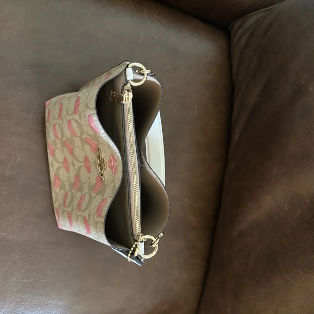 Coach Limited Edition Mollie Bucket 22 Bag Valentines 2024 Collection Pink Heart - Picture 14 of 16